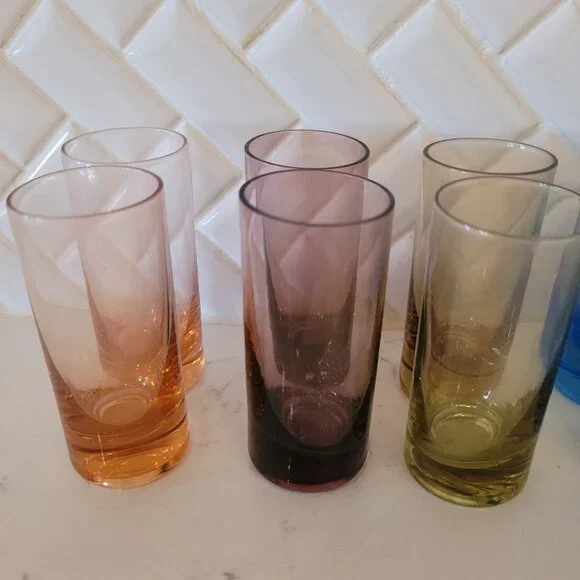 MCM Barware Handblown Shot Glasses Circa 1950's by Harry J Gilbert, Set of 12 - Picture 3 of 6